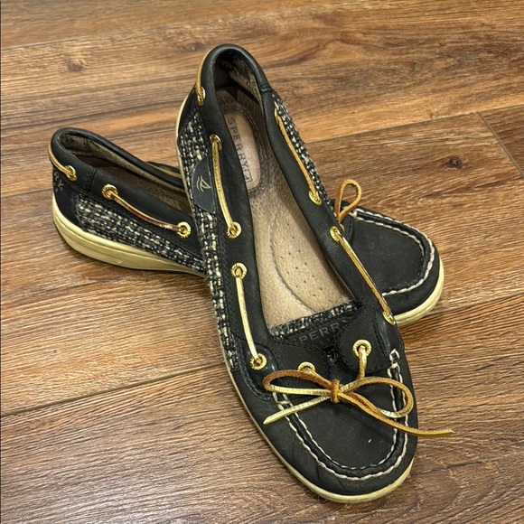Sperry Shoes - Sperry 8.5 size women’s Black and Tan Loafers with Non-Slip Sole